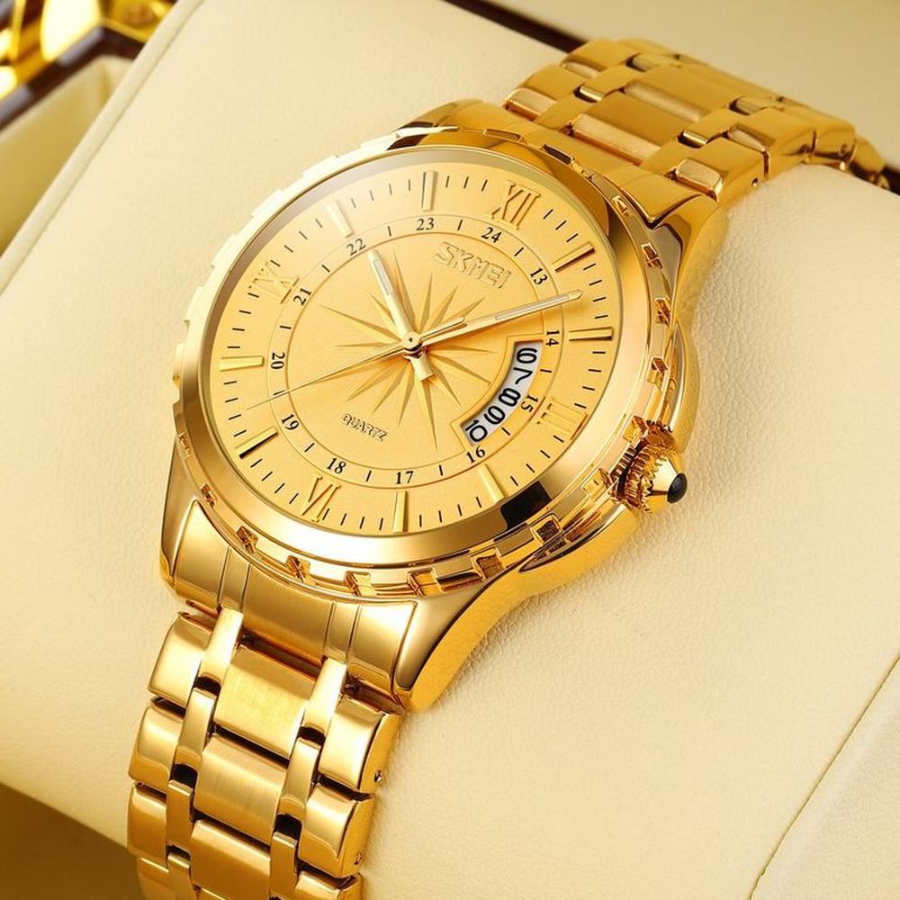 Reloj Skmei 9069 Dorado Correa Acero