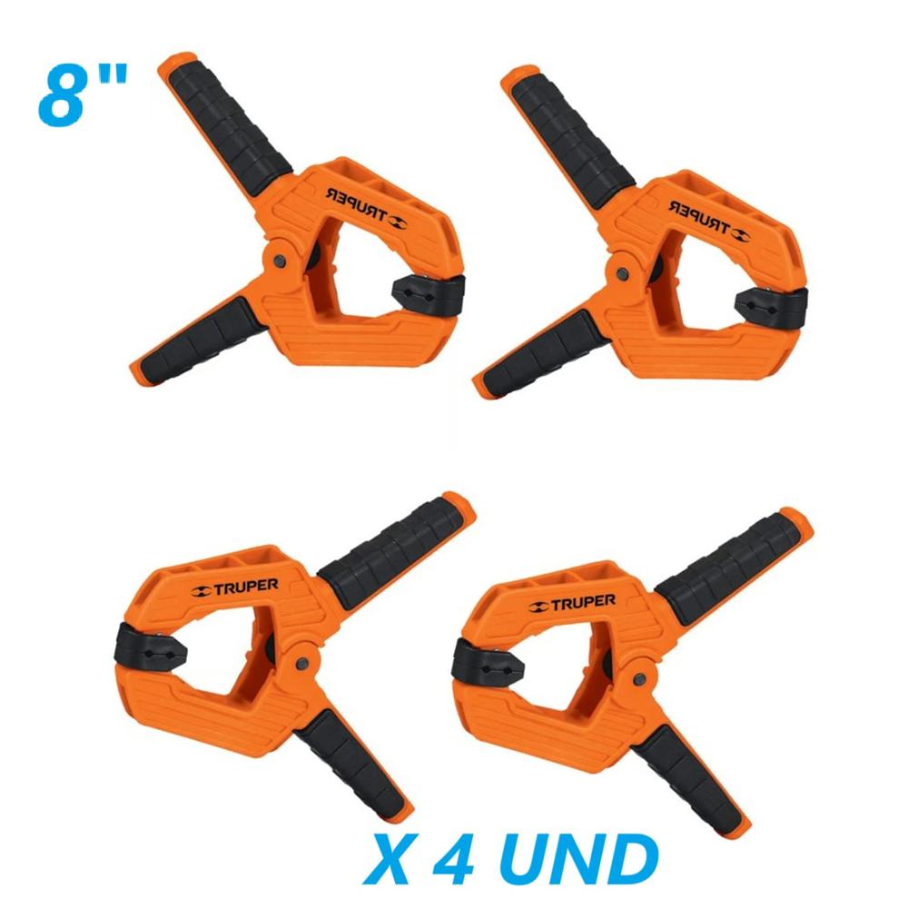 Prensa de Resorte 8"" x 4 Unidades Truper 17702