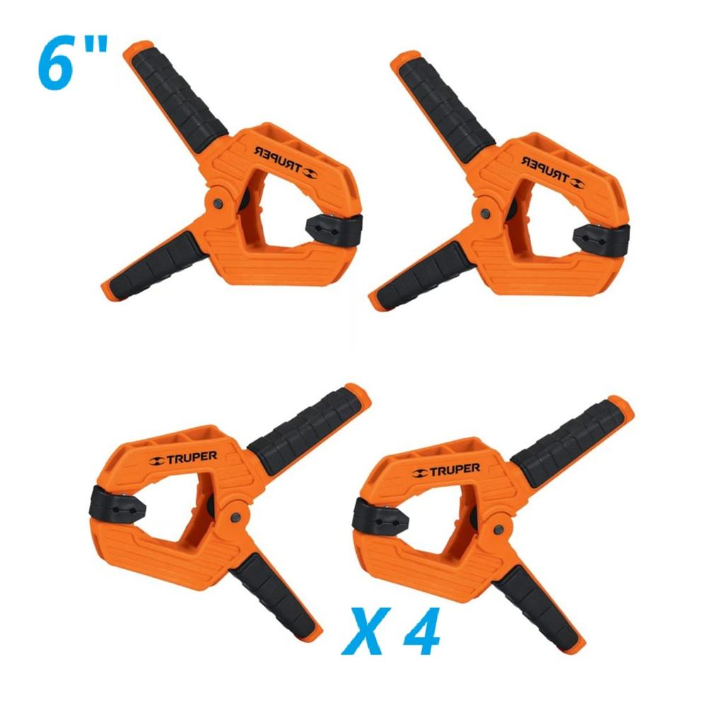 Prensa de Resorte 6"" x 4 Unidades Truper 17701