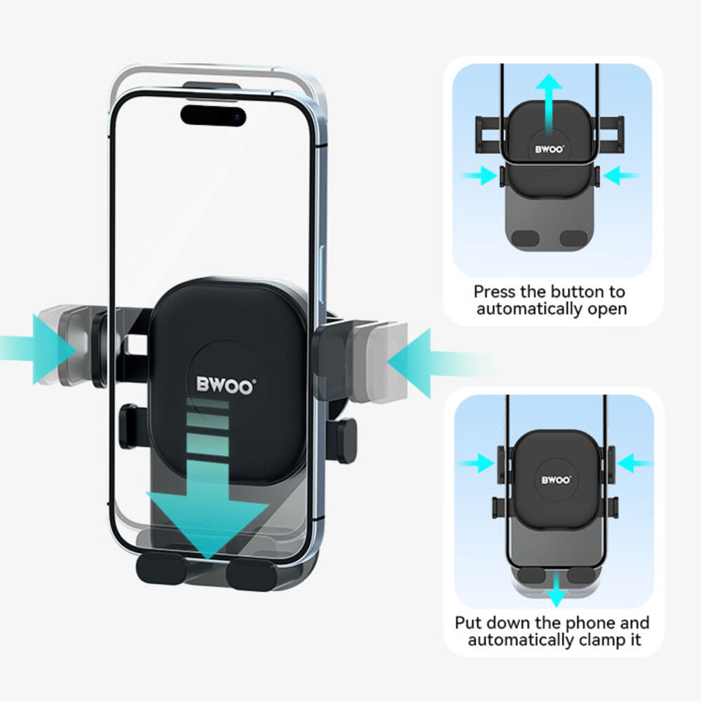 SOPORTE DE TELEFONO PARA VENTILACION DE AUTO 360 BO-ZJ130 BWOO