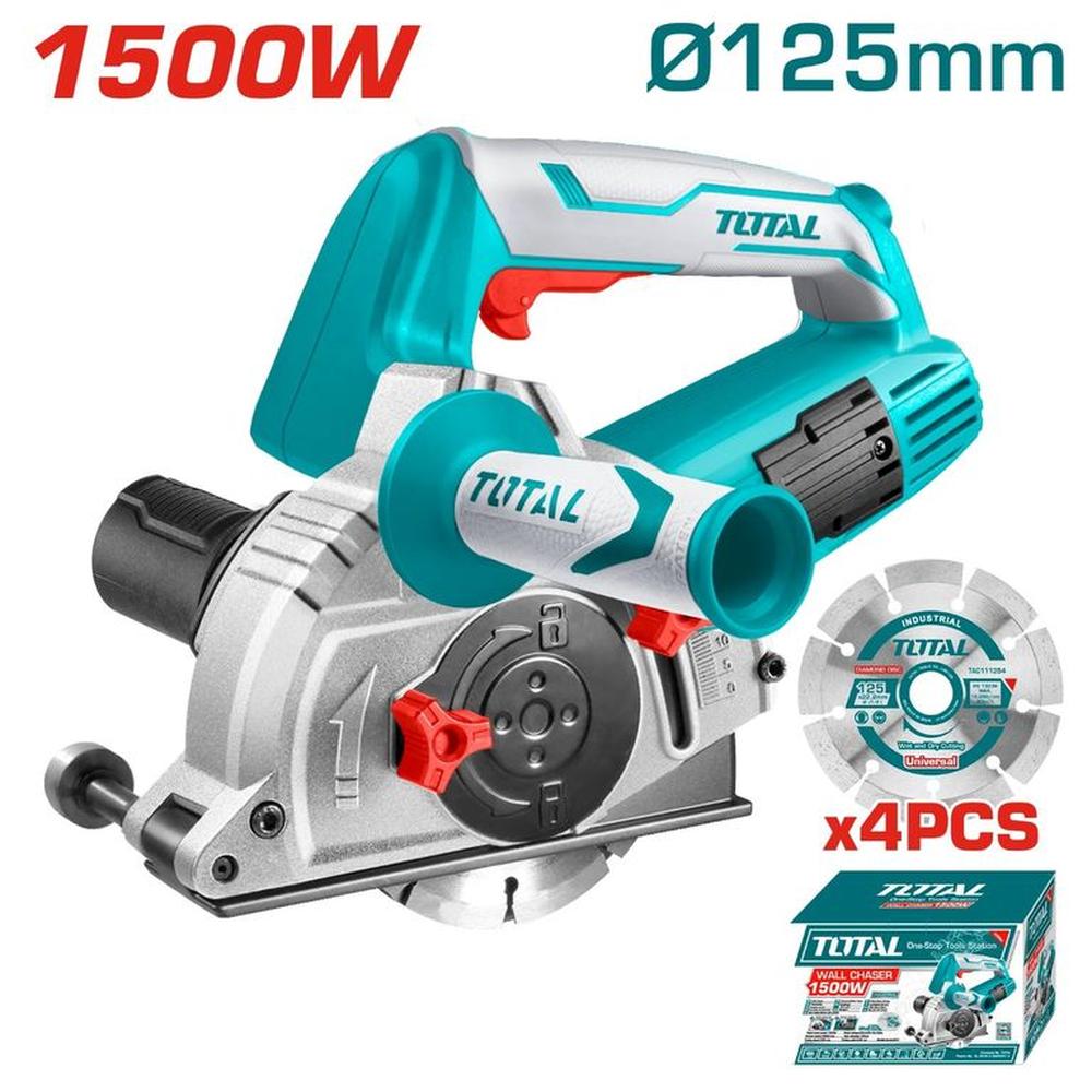 Ranuradora 1500w Cortadora De Concreto Industrial Total - TWLC1256