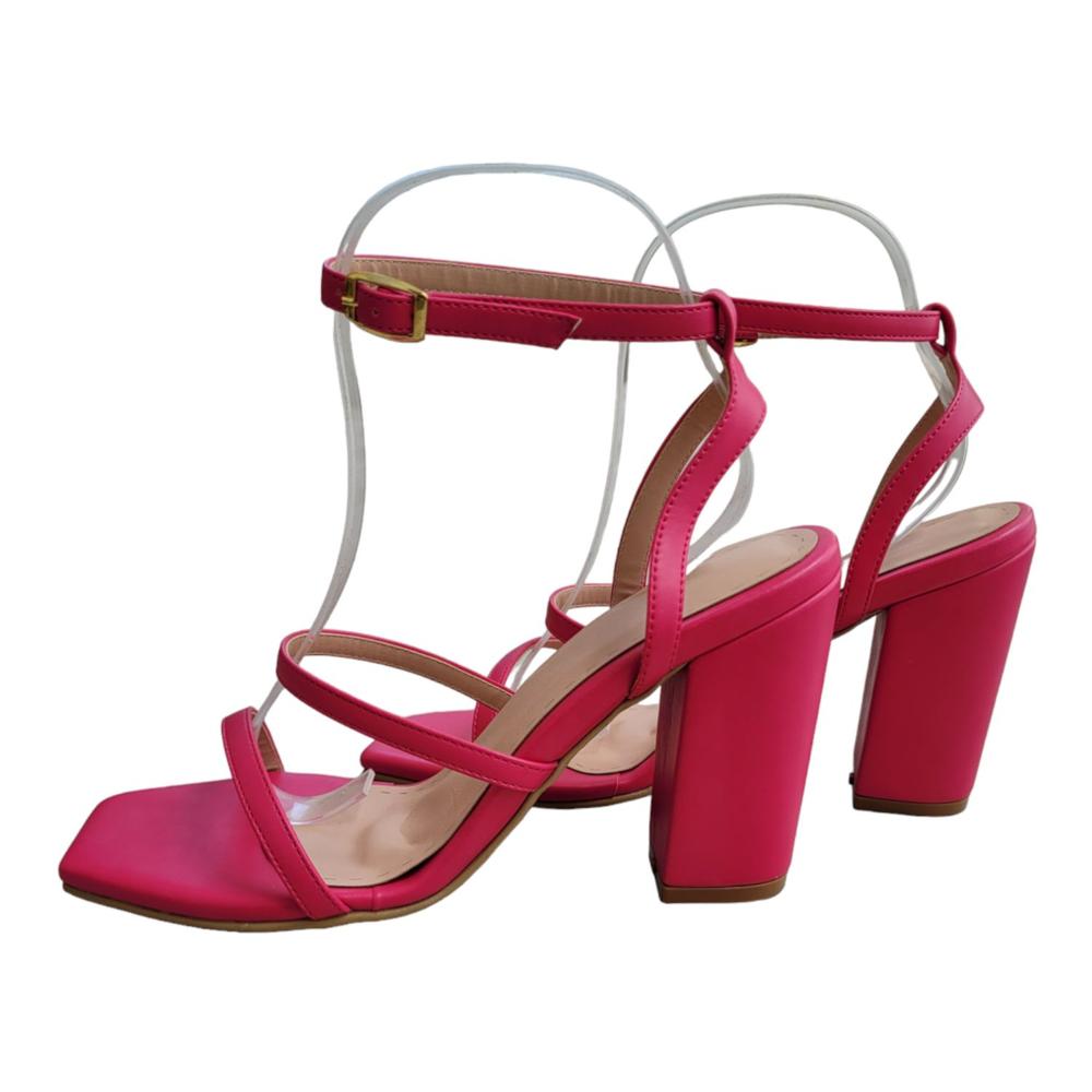 Sandalias de Tacón para Mujer Daisy Shoes Modelo Eva Color Fucsia Talla 37