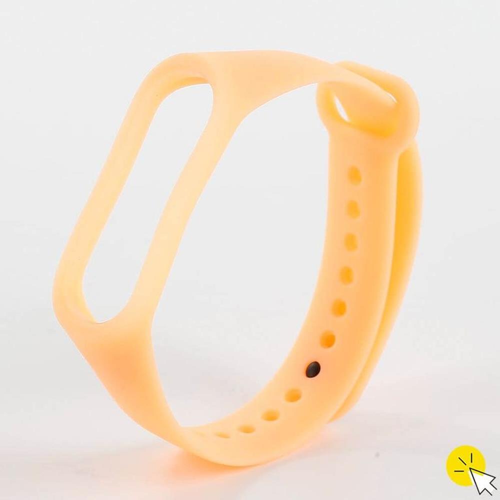 Correa reactiva de silicona para Xiaomi Mi Band 5 y 6 - NARANJA