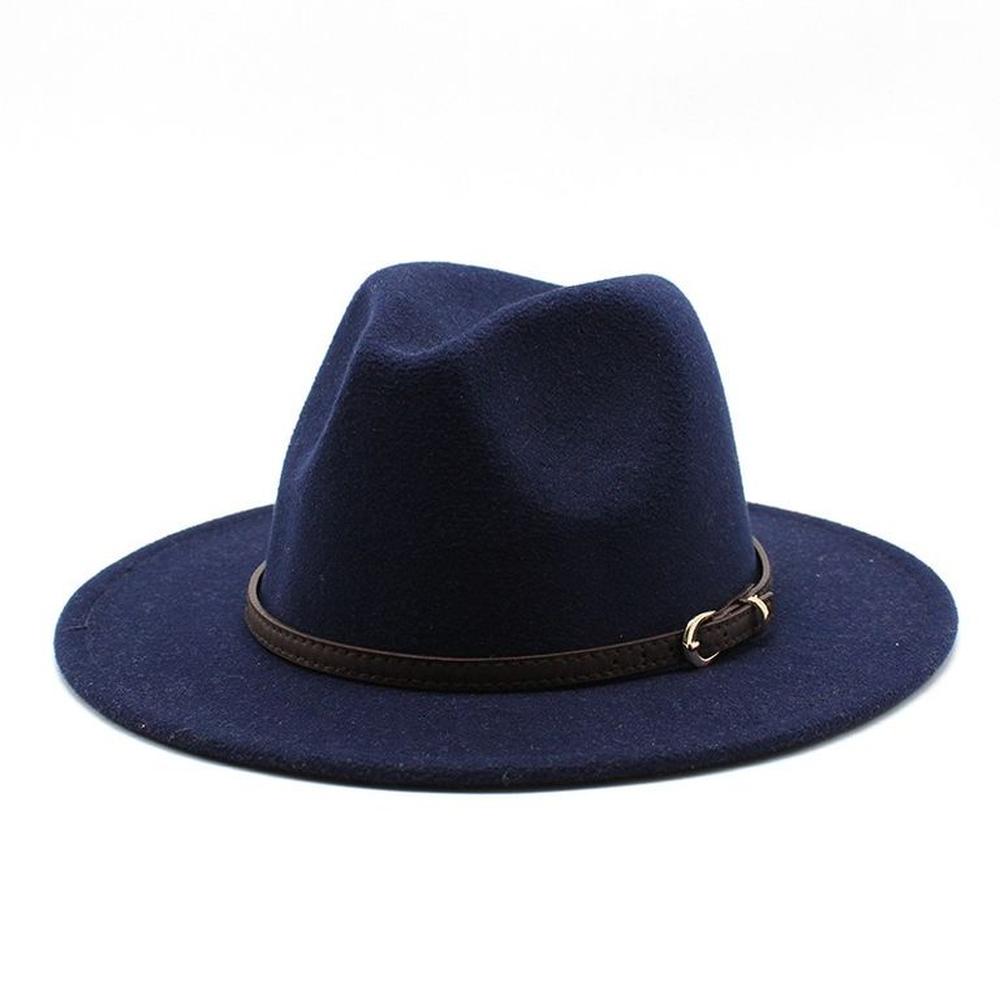 Sombrero Unisex de Pana Azul Ala chica Jeiquer - 58cm
