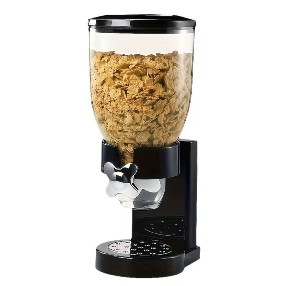 Dispensador De Cereales Negro Multiusos Duradero Organizador
