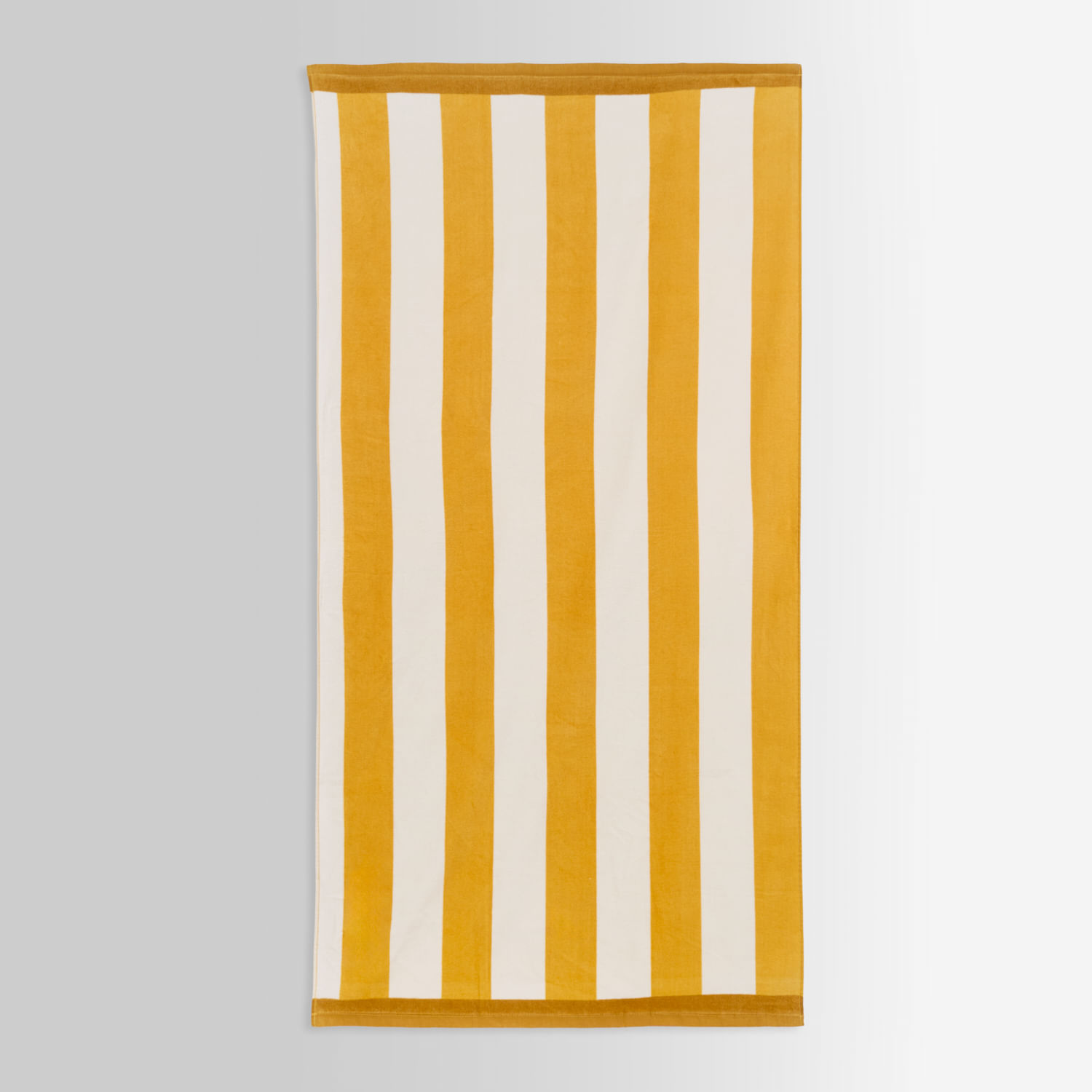 Toalla Pv26 Rectangular Rayas Mostaza