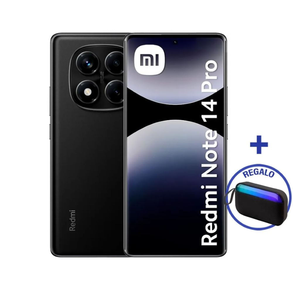 Celular Redmi Note 14 Pro 4G 8Ram-256GB Color Negro con Audifonos de Regalo Celular Redmi Note 14 Pro 4G 8Ram-256GB Color Negro con Audifonos de Regalo