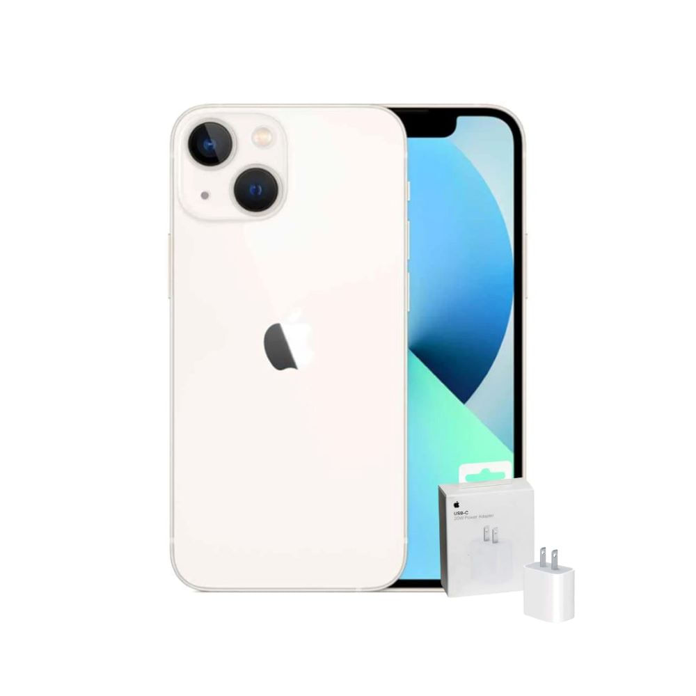 Celular Iphone 13 Color Blanco 128GB con Cargador De Regalo Celular Iphone 13 Color Blanco 128GB con Cargador De Regalo