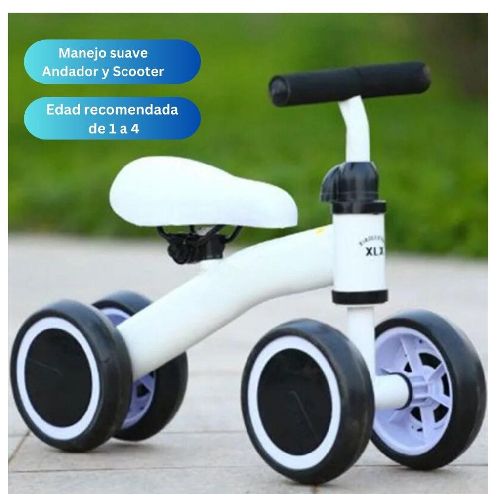 Bicicleta Balance Scooter Correpasillos Para Niños Blanco