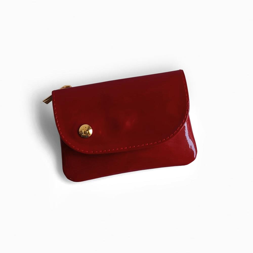 MONEDERO DE CUERO IRISABA SERENA ROJO