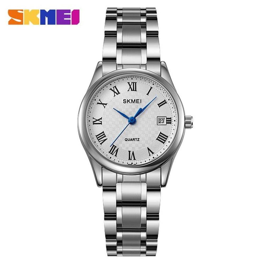 RELOJ SKMEI 2178 PLATEADO CORREA ACERO PARA MUJER
