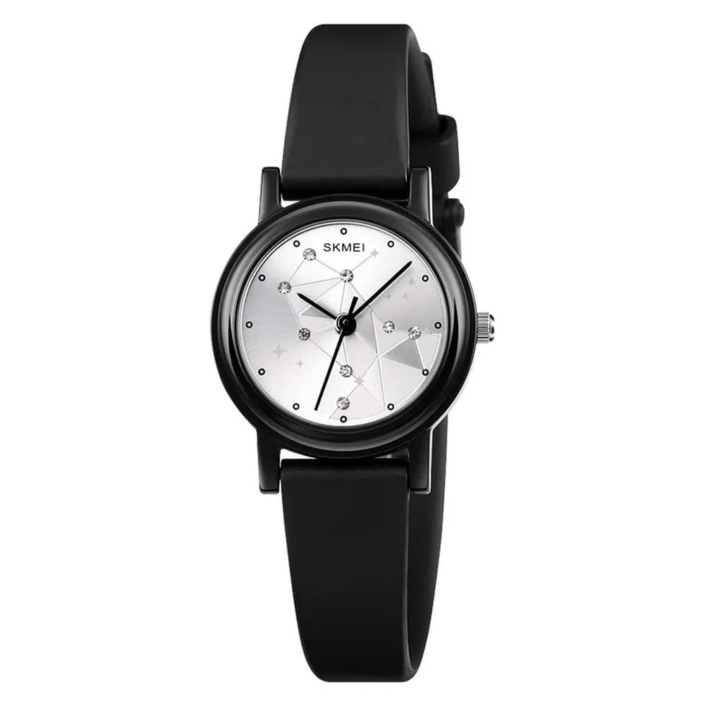 RELOJ SKMEI 1659 Negro CONSTELACIÓN CORREA Silicona PARA MUJER.
