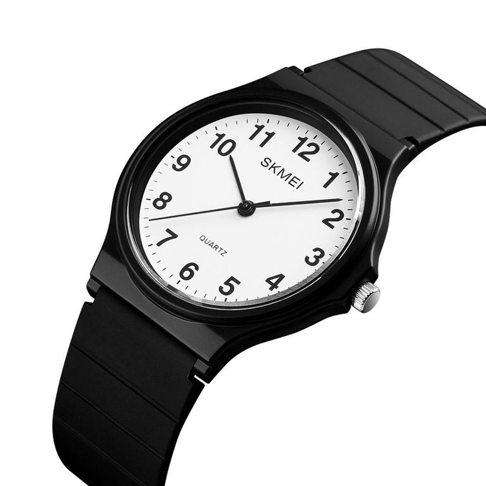 RELOJ SKMEI 1419 Negro NÚMEROS CORREA Silicona PARA MUJER.