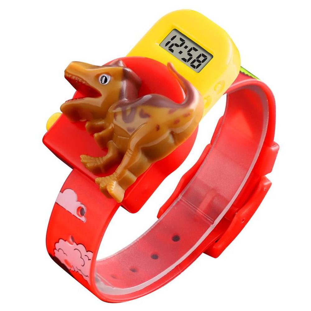 Reloj Skmei 1468 Dinosaurio Rojo Correa Silicona