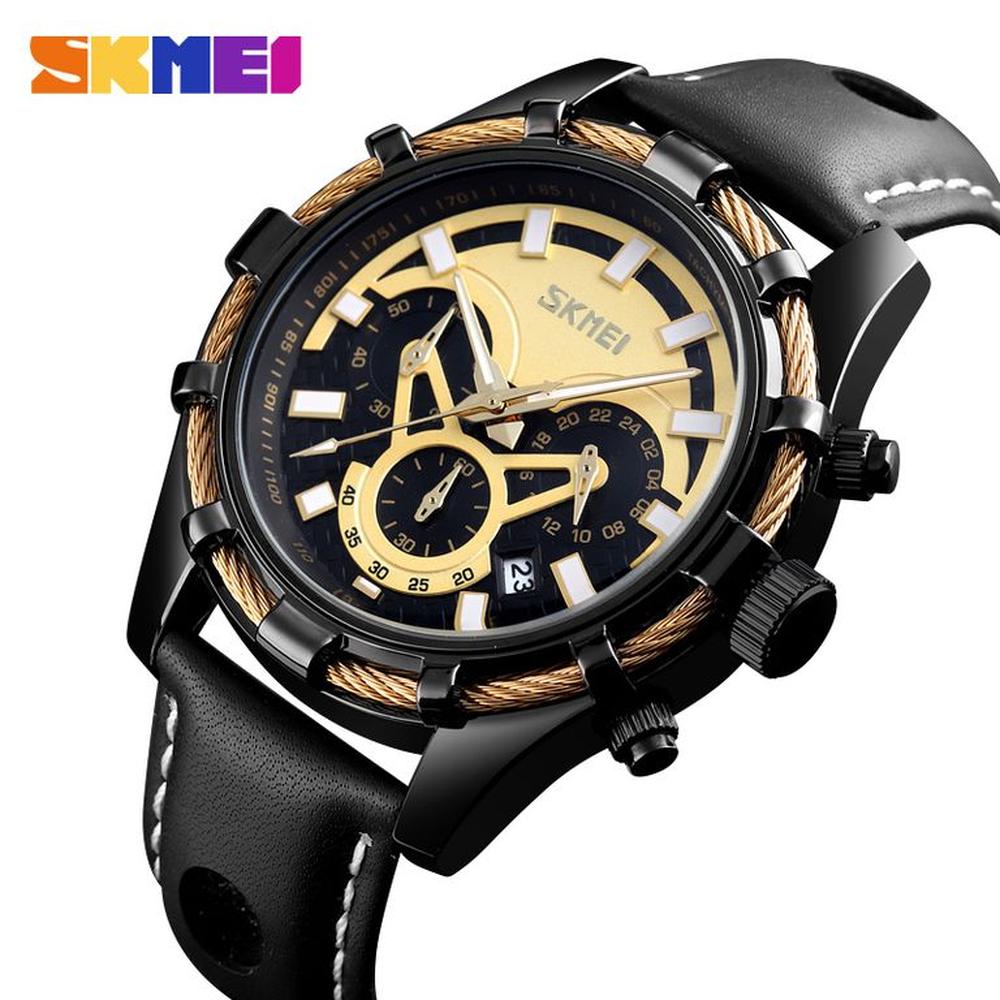 Reloj Skmei 9189 Negro Correa de cuero