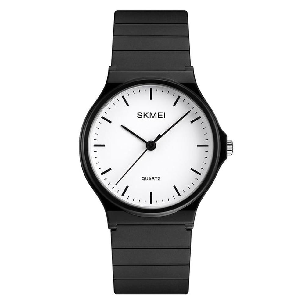 RELOJ SKMEI 1419 Negro CORREA Silicona PARA MUJER.