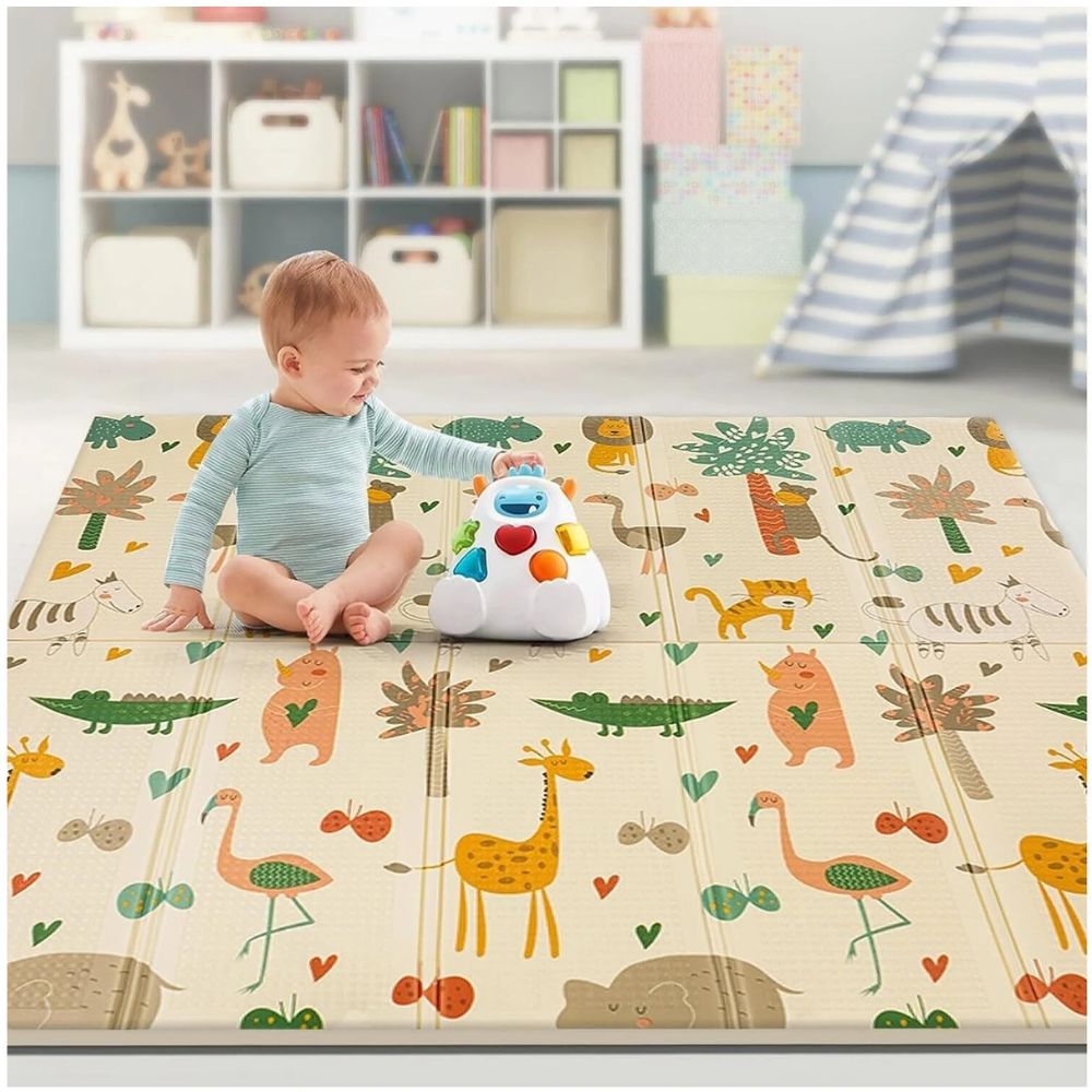 Piso Alfombra Reversible Plegable para Bebes