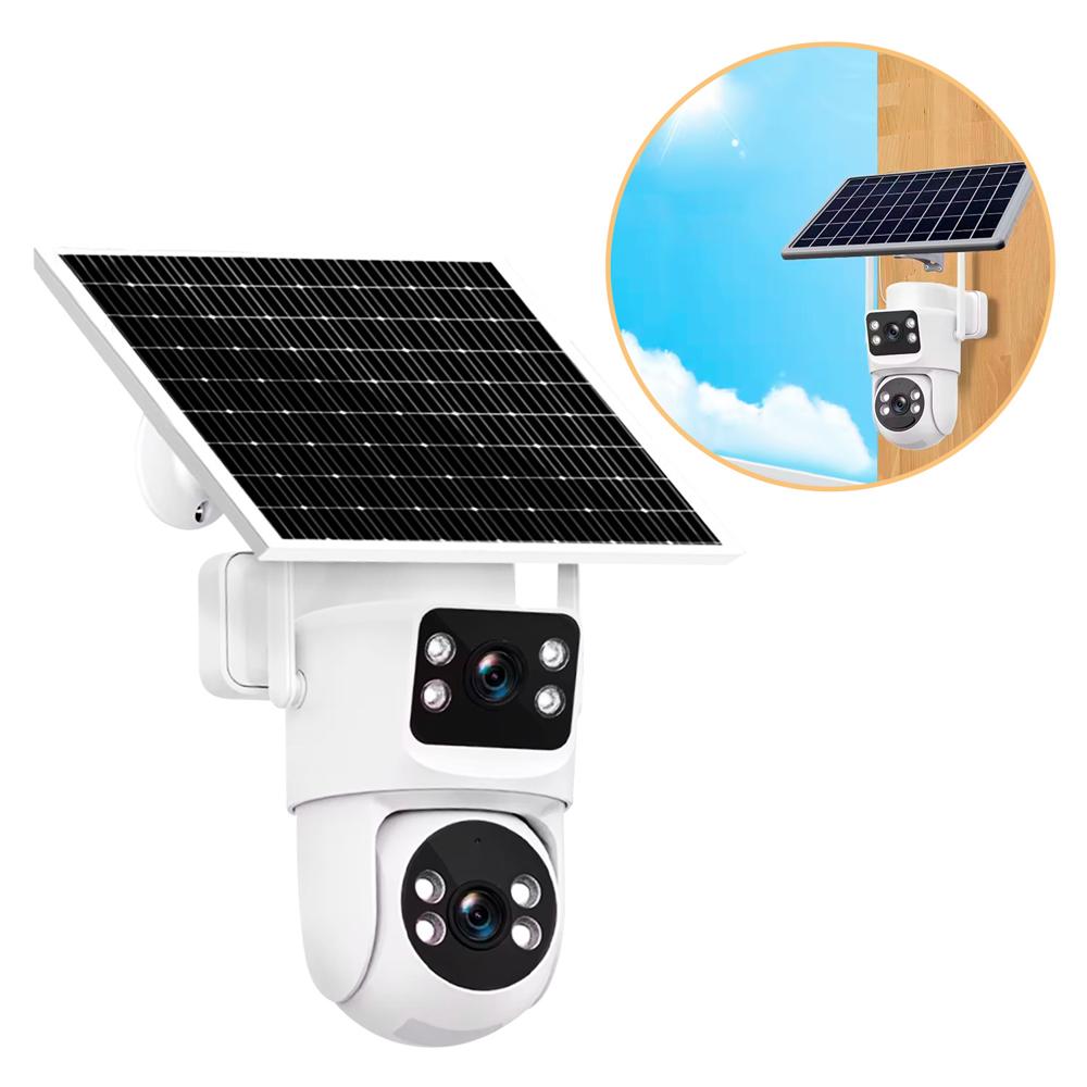 Camara Chip Dual Icsee Solar con Alarma
