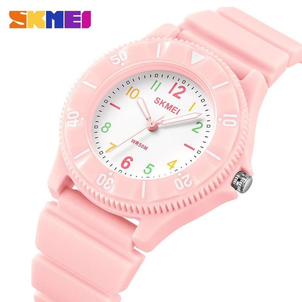 RELOJ SKMEI 2151 Rosado CORREA Silicona PARA MUJER.