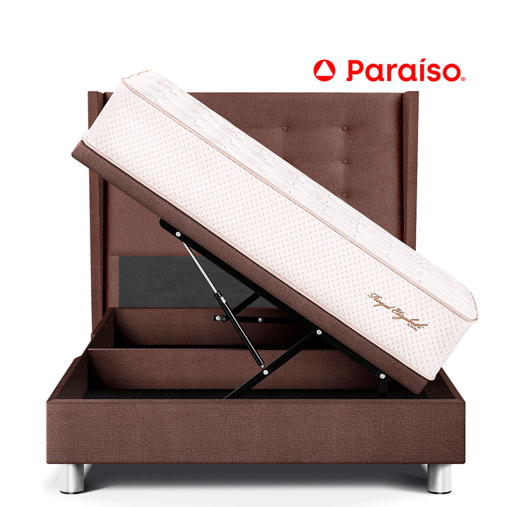 Dormitorio Boxet Royal Elizabeth Cabecera Gold 1.5 Plazas Chocolate