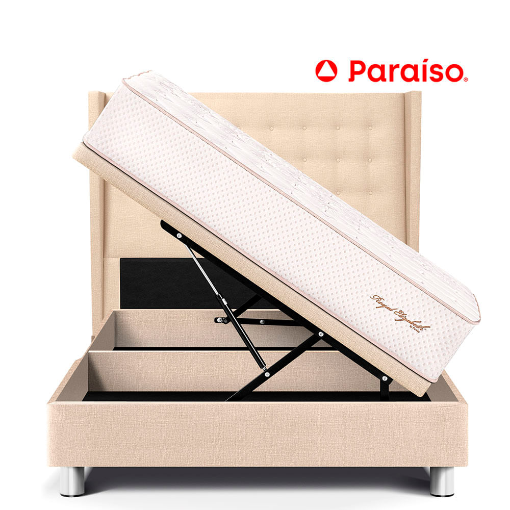 Dormitorio Boxet Royal Elizabeth Cabecera Gold Queen Champagne