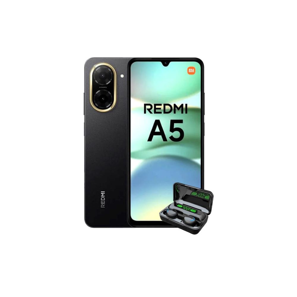 Celular Redmi A5 4RAM-128GB Color Negro CON Audifono De Regalo
