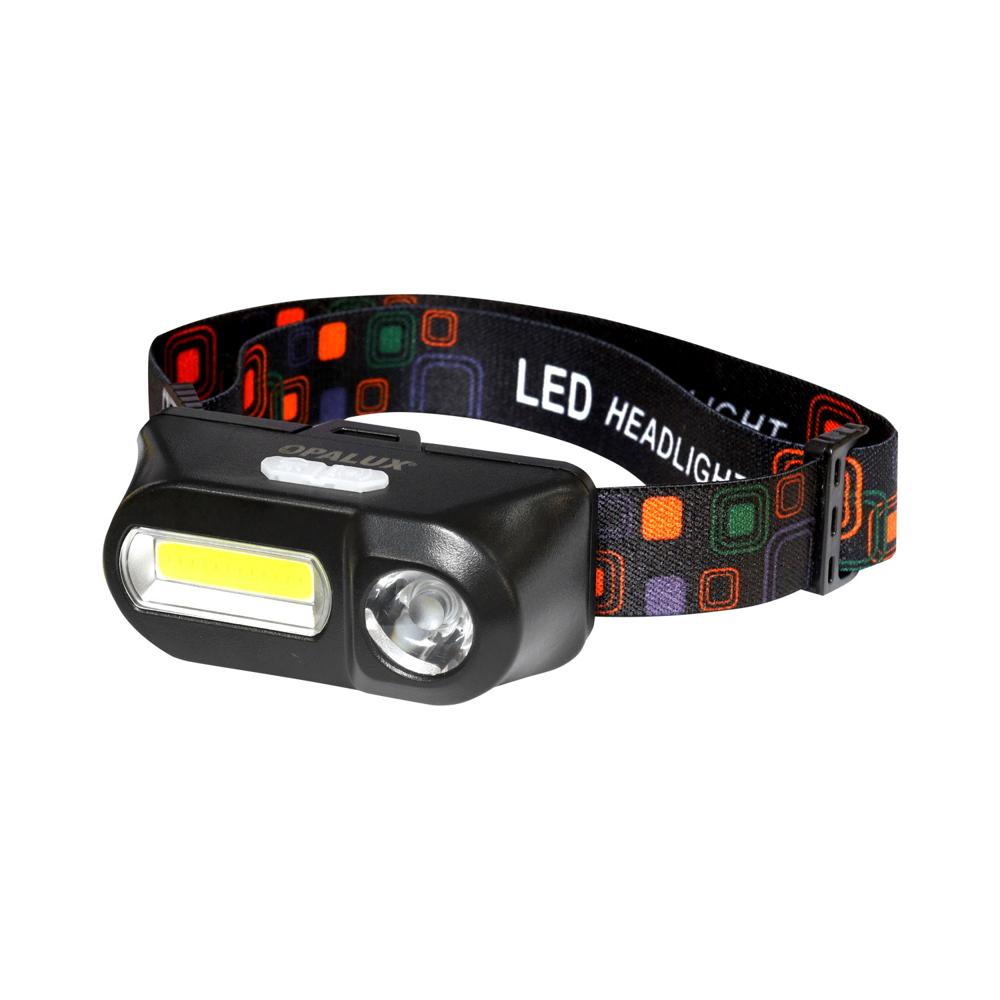 Linterna Frontal LED Recargable 3W 3 Modos OP-3753 OPALUX