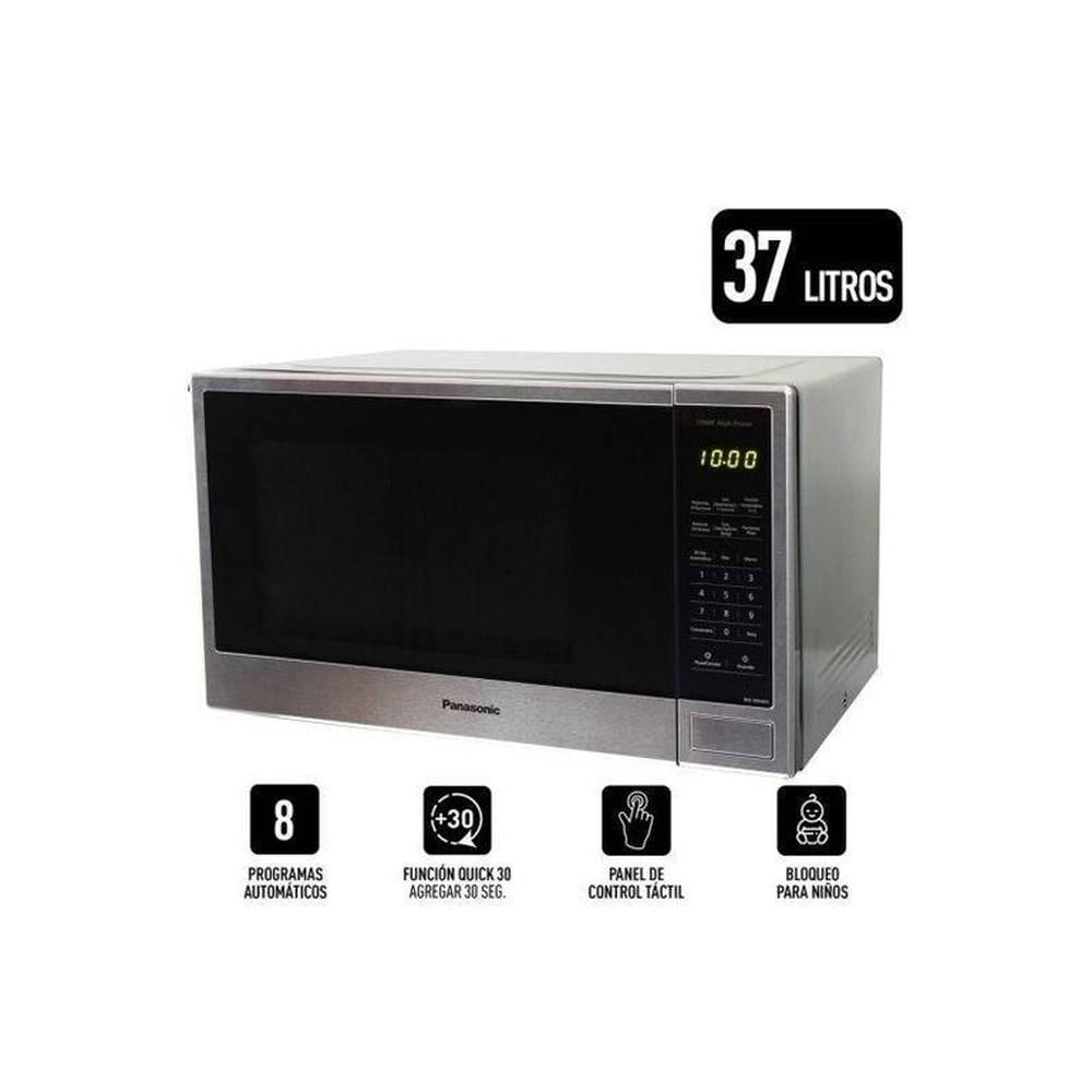 Horno Microondas Panasonic 37 Lts 900W NN-SB646SRPK - Plateado