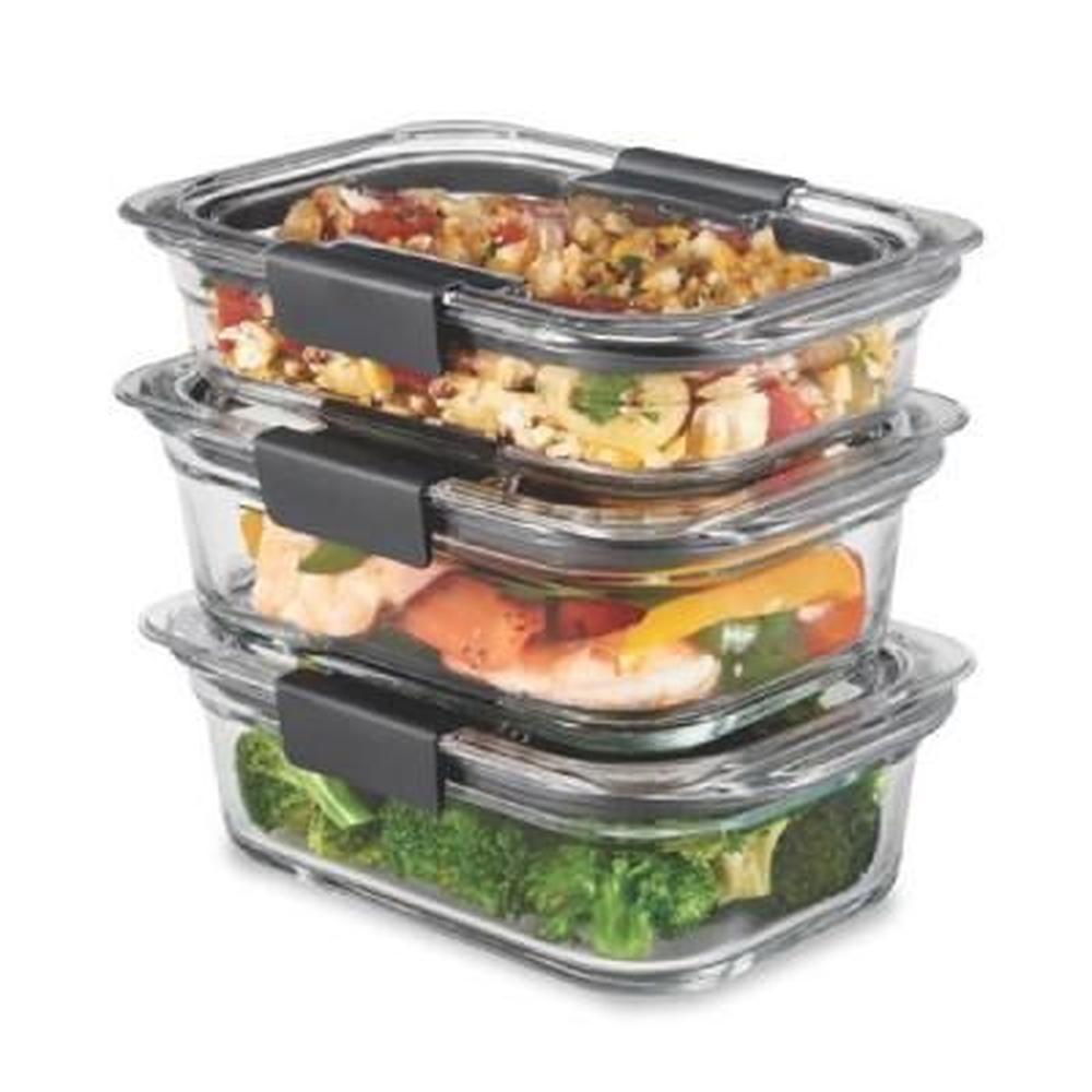Set de 3 herméticos de Vidrio Brilliance Verre Rubbermaid 2118304