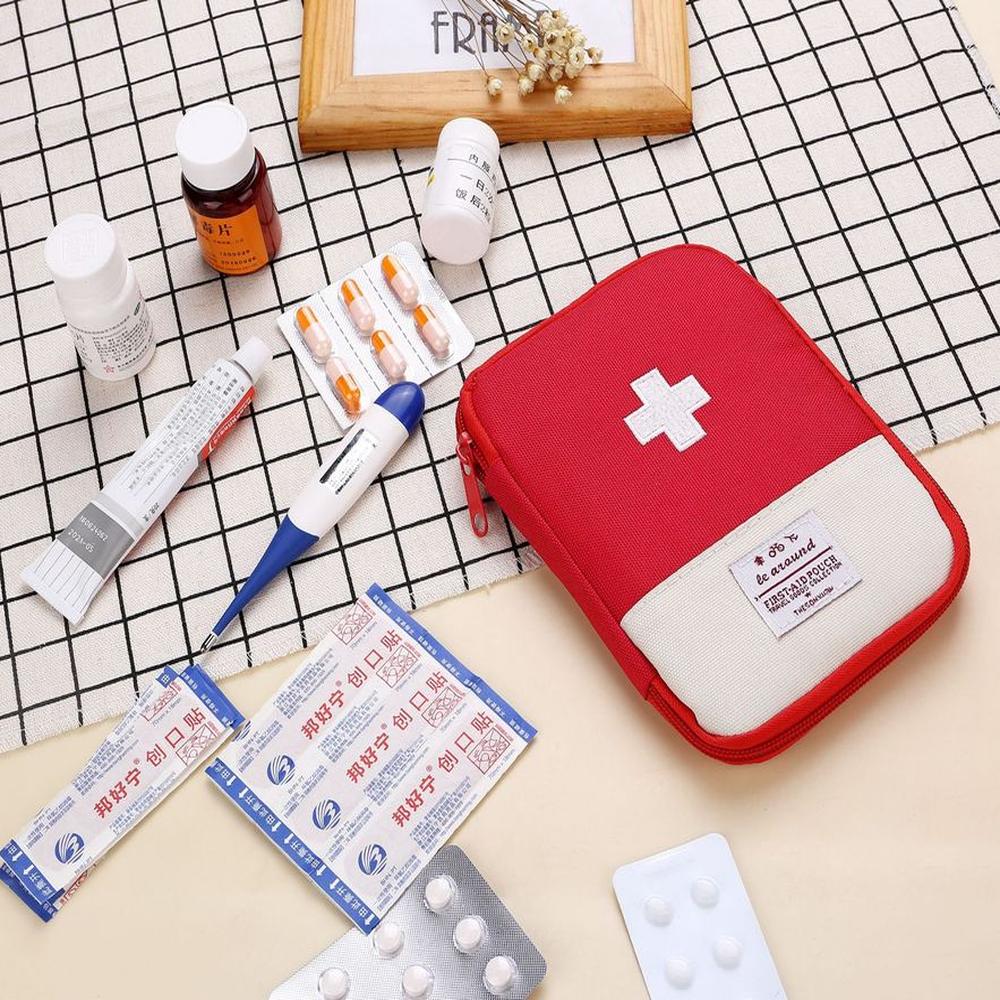 Mini Botiquin de Mano Kit de Emergencia Compacto y Práctico - Rojo ...