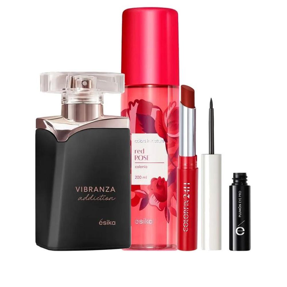 Vibranza Addiction Perfume de Mujer con Delineador con Rimel y Refresh