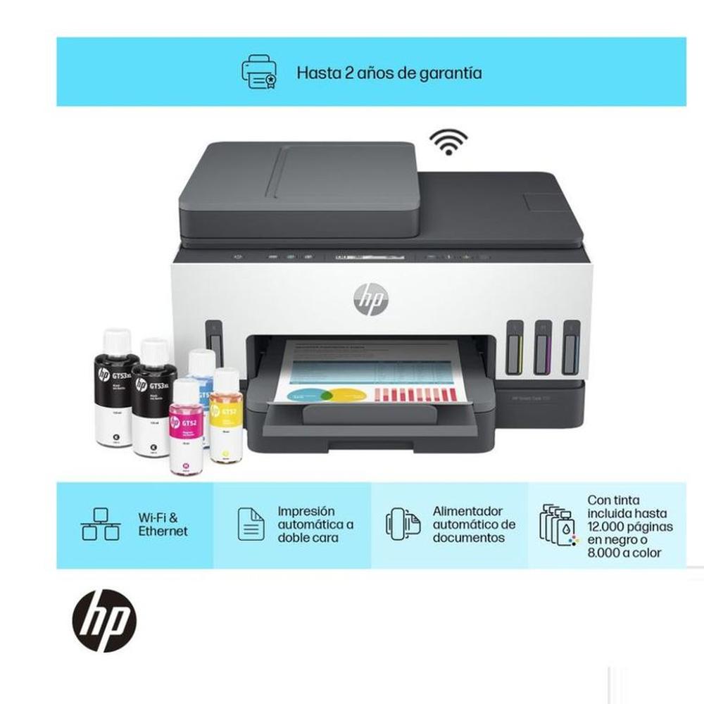 IMPRESORA MULTIFUNCIONAL HP 750 SMART TANK WIFI BLUETOOTH