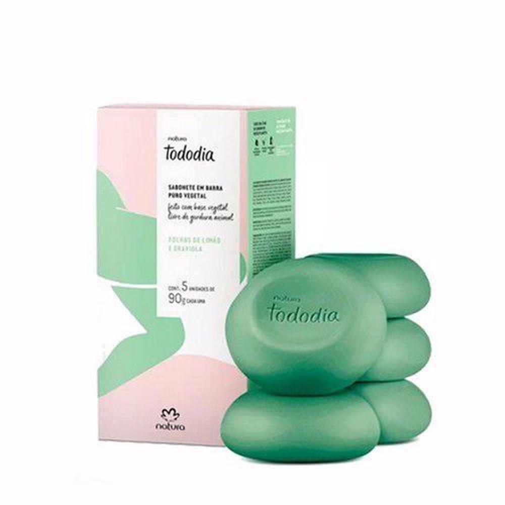 Tododia Hojas de Limón y Guanábana Caja de Jabones x5