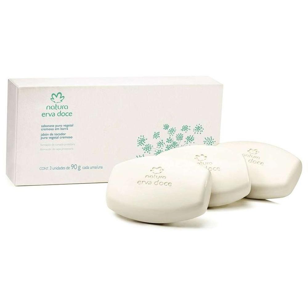 Erva Doce Jabones puro vegetal cremosos en barra