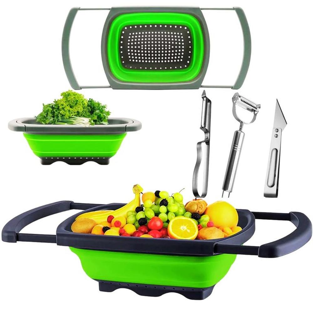 Colador Plegable extensible sobre lavadero