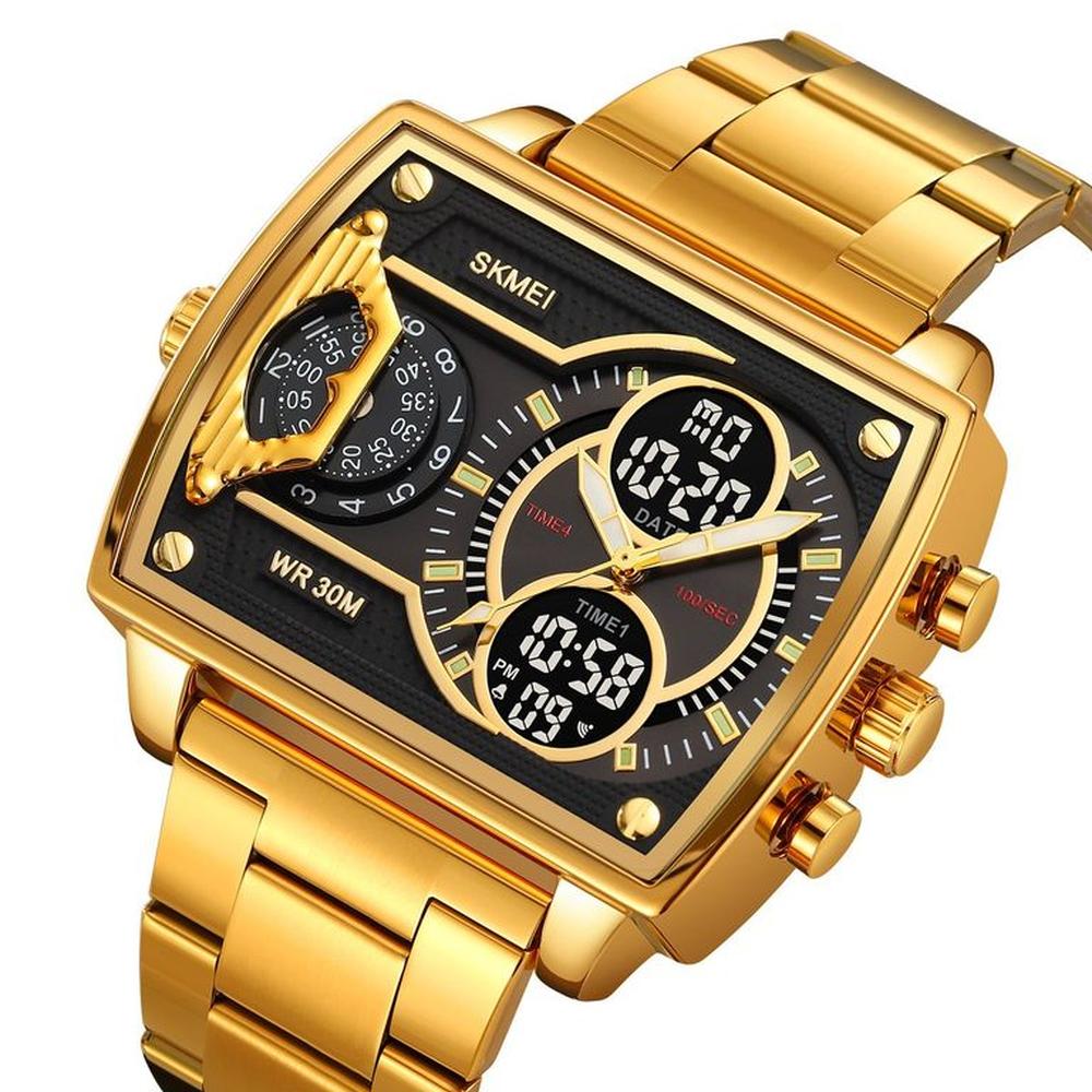 Reloj Skmei 2229 Dorado Original Analogo y Digital.