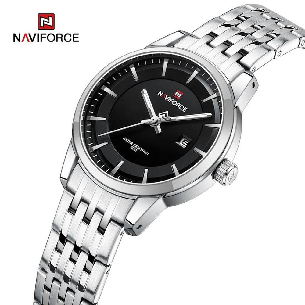 Reloj Naviforce NF9228L Correa Acero Para Dama