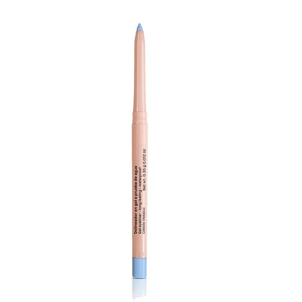 Delineador en Gel a Prueba de Agua Celeste Metalico