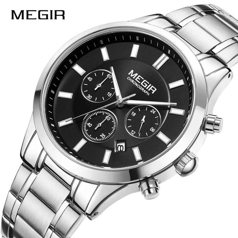 RELOJ HOMBRE MEGIR 2150G NEGRO ANALÓGICO CON CRONOGRAFO
