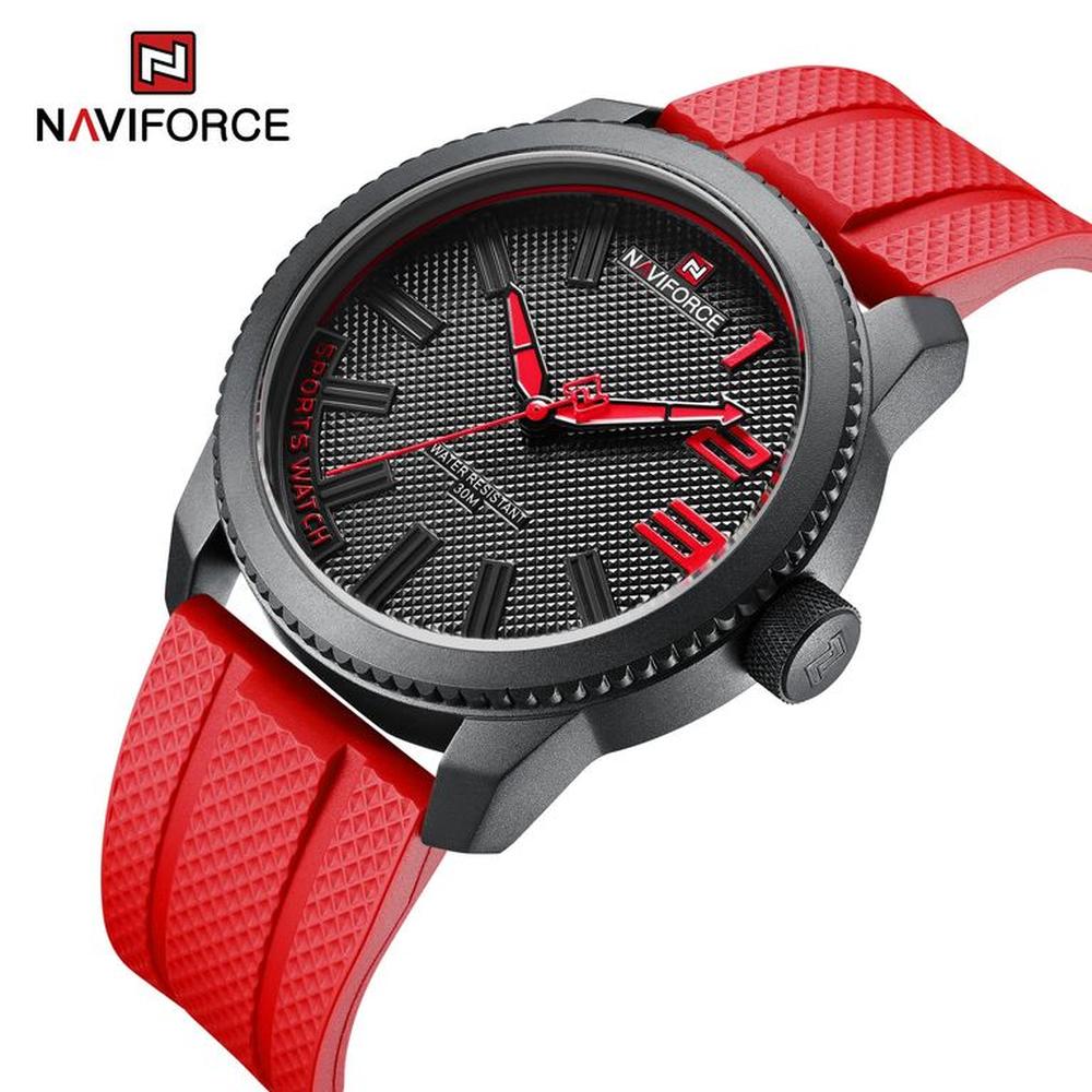 Reloj Naviforce 9202T Correa Roja de silicona