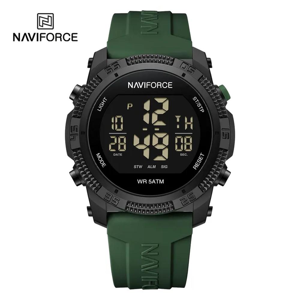 Reloj Naviforce 7104 Digital Correa Verde de silicona