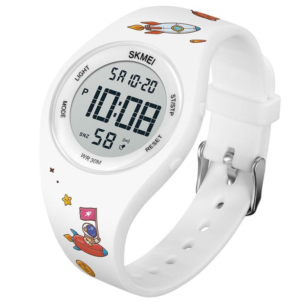 Reloj Skmei 1865 Blanco OSO para niños correa silicona