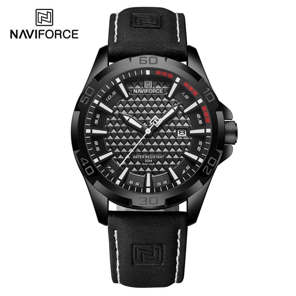 Reloj Naviforce NF8023 Analogo Correa Cuero Para caballero