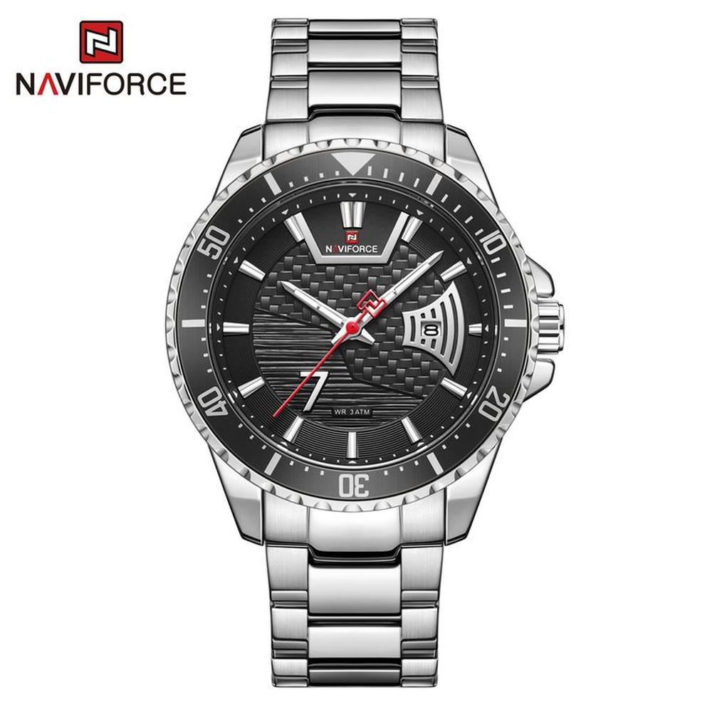 Reloj Naviforce NF9191 Acero Plateado Para Caballero