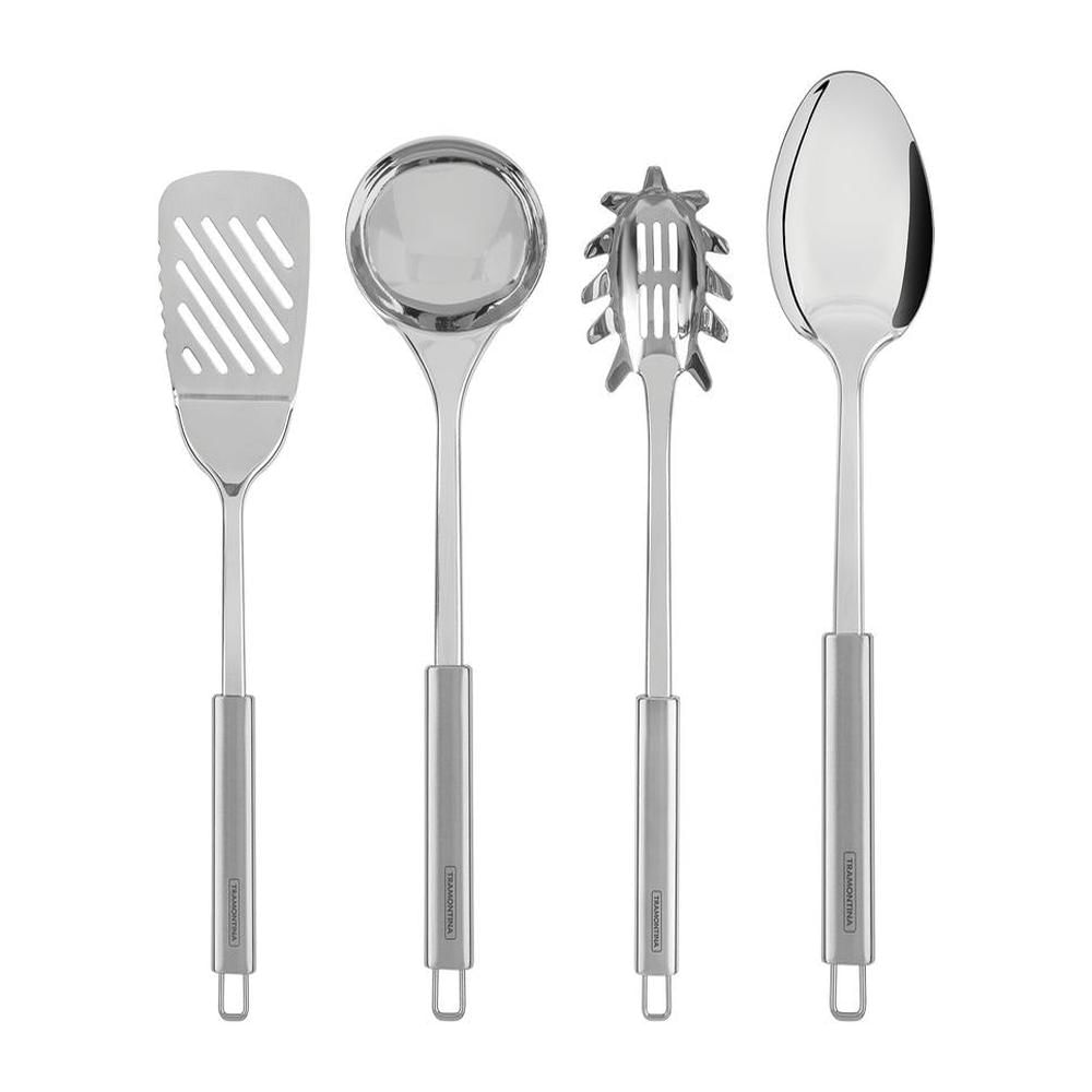 Utensilios 4 Piezas Acero inoxidable Tramontina