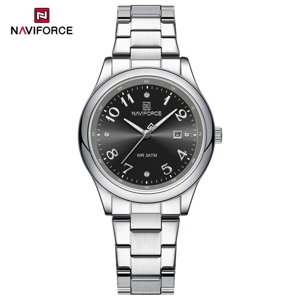 Reloj Naviforce NF5059 Correa Acero Para Dama