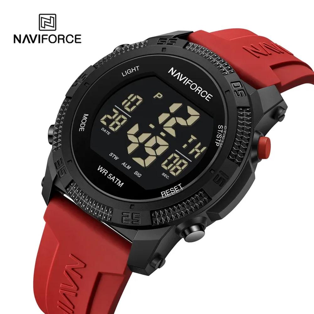 Reloj Naviforce 7104 Rojo Digital Correa Roja de silicona