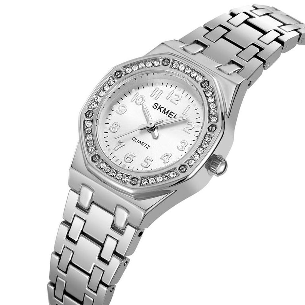 RELOJ SKMEI 2508  DORADO CORREA ACERO PARA MUJER