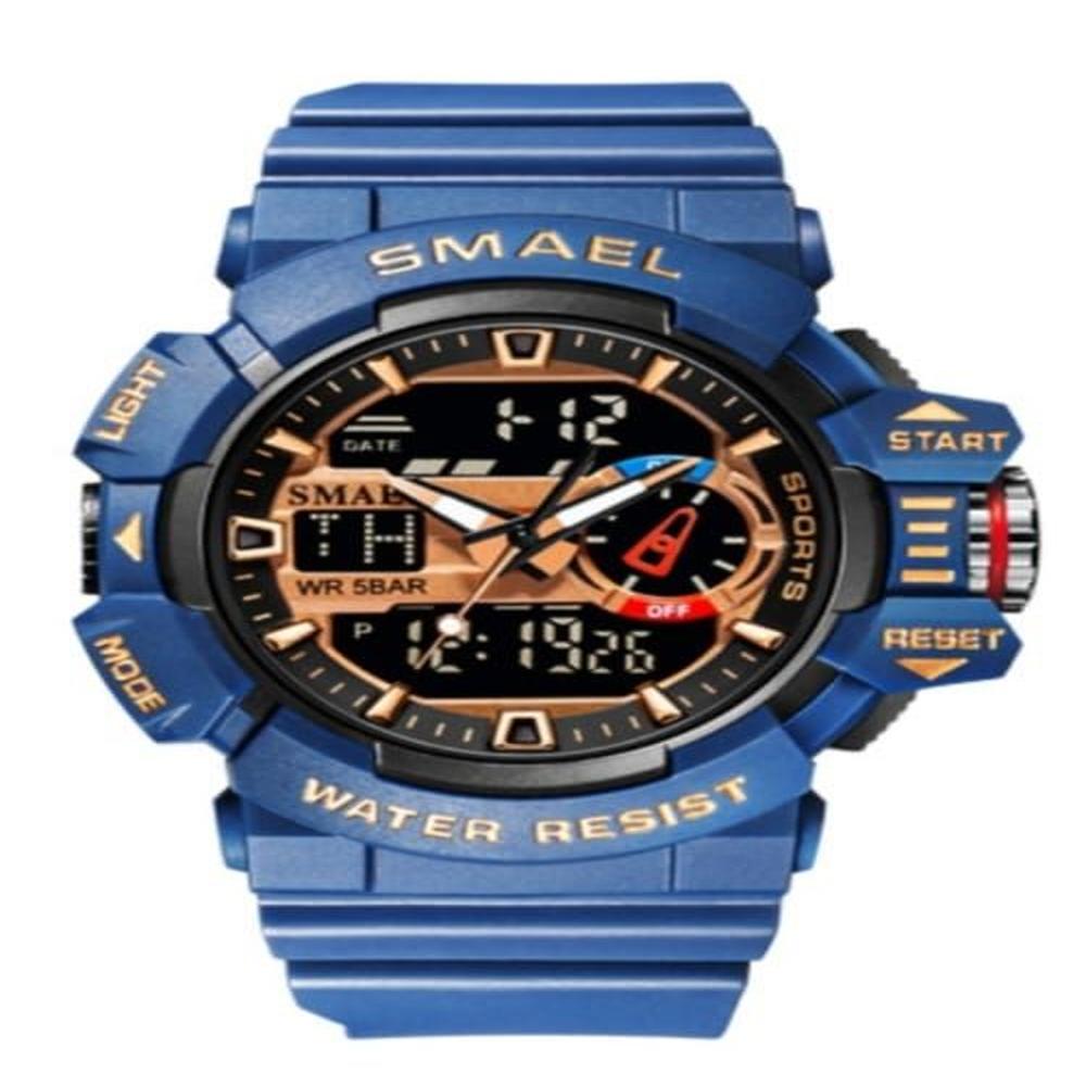 Reloj Smael 8043 Correa Silicona Dual Time