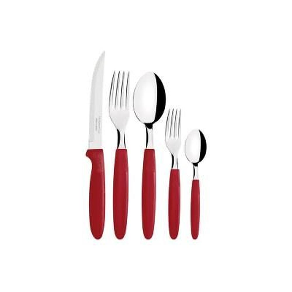 Jgo De Cubiertos X30 Pzas Ipanema Rojo